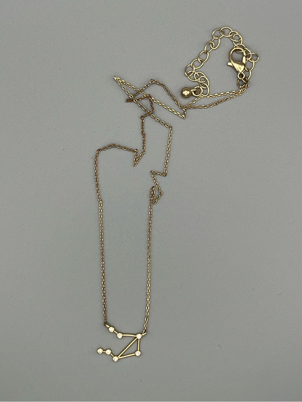 Delicate Gold Constellation Necklace for Women Libra zodiac
